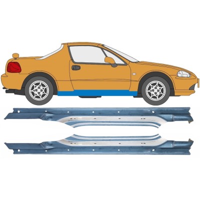 Kompletný prah pre Honda Civic Del Sol 1992-1998 / Ľavá+Pravá / Sada 10537
