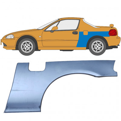 Lem zadného blatníka pre Honda Civic CRX Del Sol 1992-1998 / Ľavý 5645