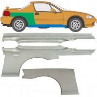 Opravný plech prahu + zadného blatníka pre Honda Civic CRX Del Sol 1992-1998 / Sada 9519