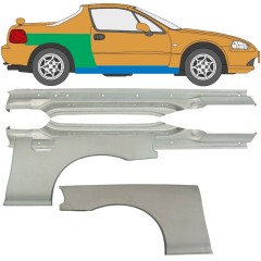 Opravný plech prahu + zadného blatníka pre Honda Civic Del Sol 1992-1998 / Sada 9519