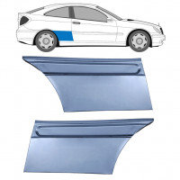 Lem zadného blatníka pre Mercedes CL203 2000-2008 / Ľavá+Pravá / Sada 9619