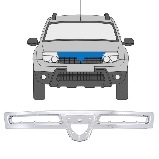 Lišta mriežky pre Dacia Duster 2010-2012 16217