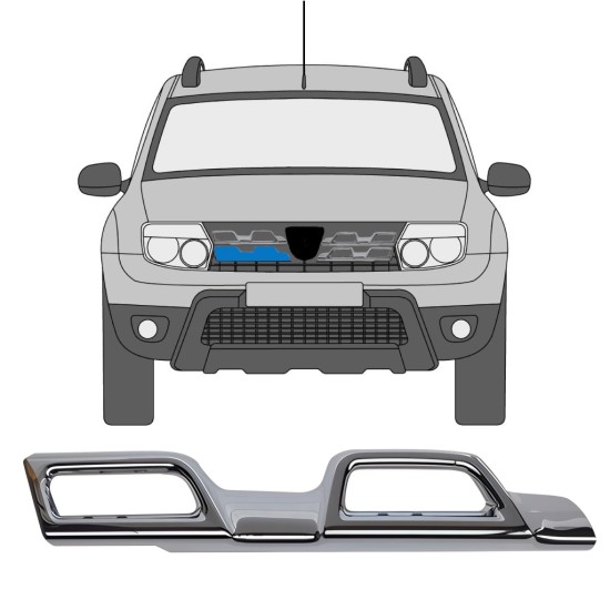 Lišta mriežky pre Dacia Duster 2013-2017 / Pravá 16220