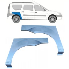 Lem zadného blatníka pre Dacia Logan 2004-2009 / Ľavá+Pravá / Sada 11521