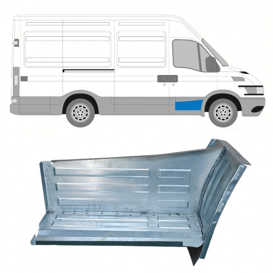 Opravný plech predného schodu pre Iveco Daily 1999-2006 / Pravá 7888