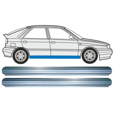 Opravný plech prahu pre Lancia Delta 1993-1999 / Ľavá+Pravá / Sada 15217