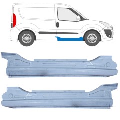 Opravný plech prahu pre Fiat Doblo 2010-2022 / Ľavá+Pravá / Sada 12673