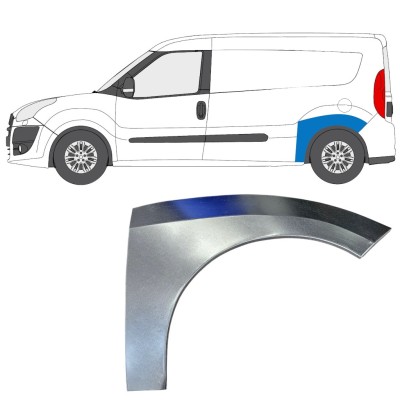 Lem zadného blatníka pre Fiat Doblo 2010-2022 / Ľavý 15037