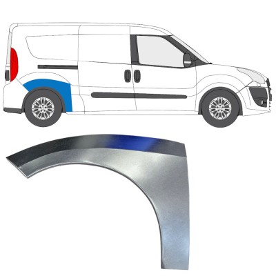 Lem zadného blatníka pre Fiat Doblo 2010-2022 / Pravá 15036