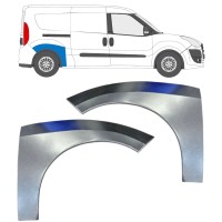 Lem zadného blatníka pre Fiat Doblo 2010-2022 / Ľavá+Pravá / Sada 15038