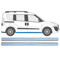 Opravný plech prahu pre Fiat Doblo 2010-2022 / Ľavá+Pravá / Sada 15361