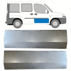 Opravný plech predných dverí pre Fiat Doblo 2001-2010 / Ľavá+Pravá / Sada 14620