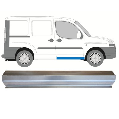 Opravný plech prahu predných dverí pre Fiat Doblo 2001-2010 / Vľavo = Vpravo (symetrické) 14621