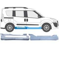 Opravný plech prahu pre Fiat Doblo 2010-2022 / Pravá / Sada 12747
