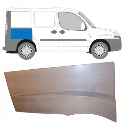 Lem zadného blatníka pre Fiat Doblo 2001-2010 / Pravá 10181