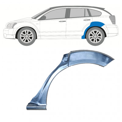 Lem zadného blatníka pre Dodge Caliber 2006-2013 / Ľavý 8061