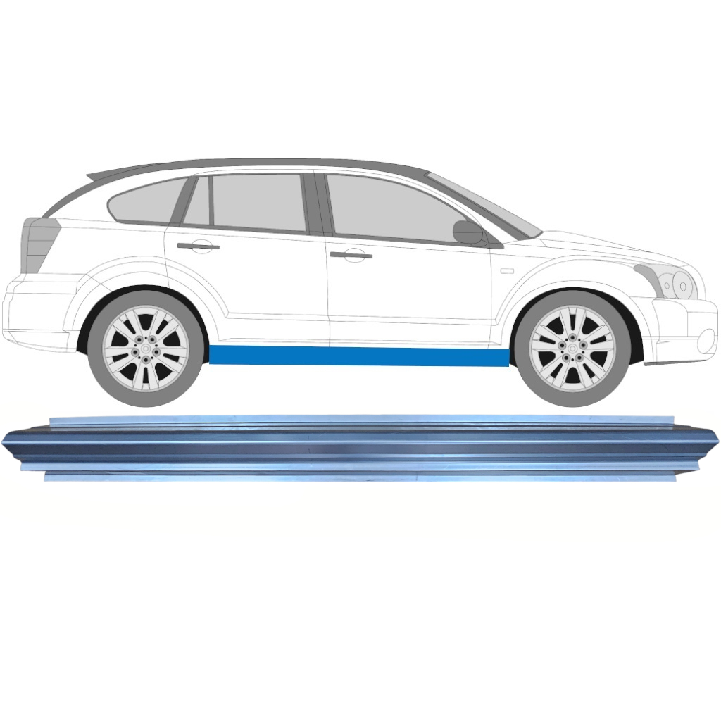 Opravný Plech Prahu Pre Dodge Caliber 2006-2013 / Vľavo = Vpravo (Symetrické) 5261