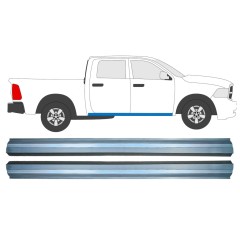 Opravný plech spodnej časti prahu pre Dodge RAM 2008-2013 / Vľavo = Vpravo (symetrické) / Sada 12792