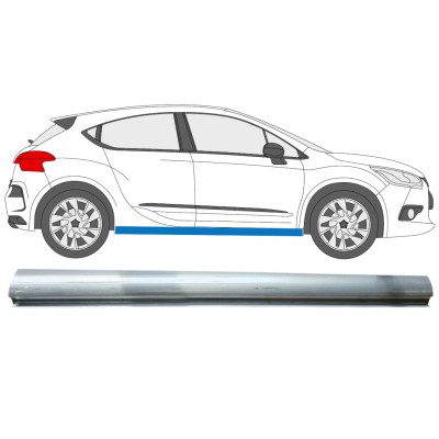 Opravný plech spodnej časti prahu pre Citroen DS4 2011-2015 / Pravá 15014