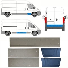 Opravný plech dverí pre Citroen Jumper 2006-2025 / Ľavá+Pravá / Sada 14509
