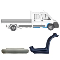Opravný plech sada pre Fiat Ducato 2006-2014 / Pravá / Dvojitá kabína / 14796 Opravný plech sada pre Fiat Ducato 2006-2014 / Pravá / Dvojitá kabína / 14796