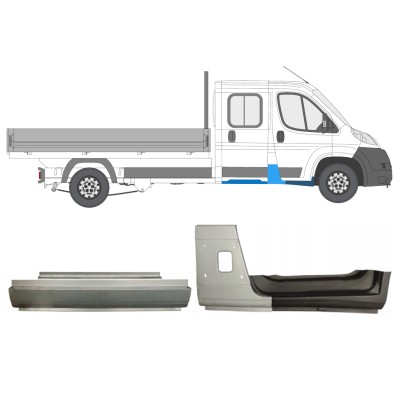 Opravný plech sada pre Fiat Ducato 2006-2014 / Pravá / Dvojitá kabína / 14800
