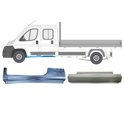 Opravný plech sada pre Fiat Ducato 2006-2014 / Ľavý / Dvojitá kabína / 14795