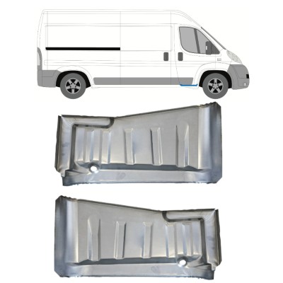 Nástupný práh oprava pre Fiat Ducato 2006-2014 / Ľavá+Pravá / Sada 15061
