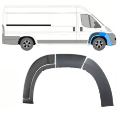 Sada líšt predného blatníka pre Citroen Jumper 2006-2014 / Pravá / 14395