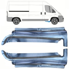 Opravný plech prahu predných dverí pre Citroen Jumper 2006-2025 / Ľavá+Pravá / Sada 14112
