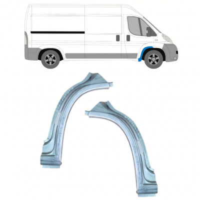 Opravný plech predného podbehu pre Fiat Ducato 2006- / Ľavá+Pravá / Sada 11471