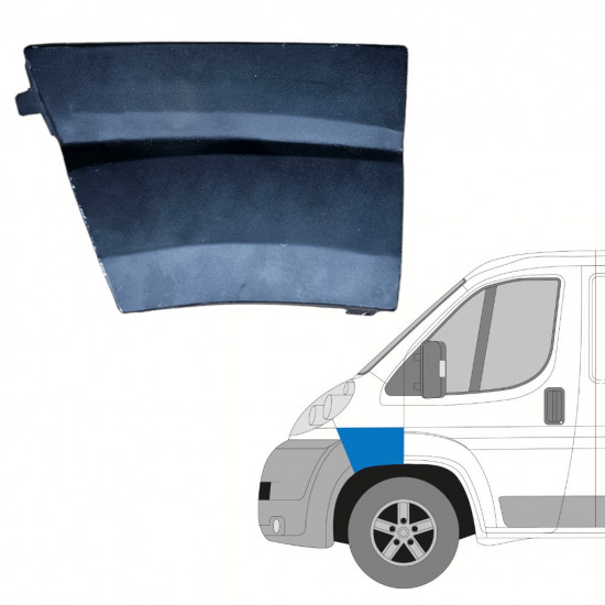Opravný plech predného blatníka pre Fiat Ducato 2006-2014 / Ľavý 12885