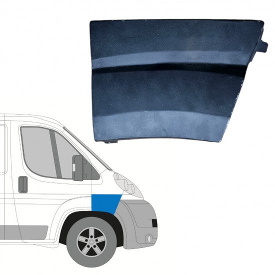 Opravný plech predného blatníka pre Fiat Ducato 2006-2014 / Pravá 12884