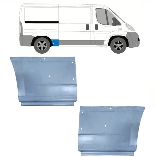 Lem zadného blatníka pre Fiat Ducato 2006-2014 / Ľavá+Pravá 15113