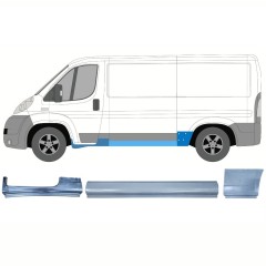 Opravný plech sada pre Citroen Jumper 2006-2025 / Ľavý / 14338