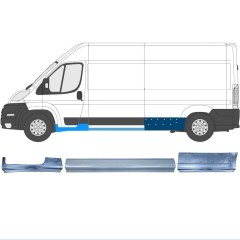 Opravný plech sada pre Citroen Jumper 2006-2025 / Ľavý / 14342