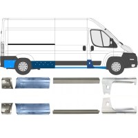 Opravný plech prahu pre Peugeot Boxer 2006-2026 / Ľavá+Pravá / Sada 14162