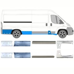 Opravný plech prahu pre Citroen Jumper 2006-2026 / Ľavá+Pravá / Sada 14165