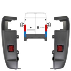 Roh zadného nárazníka 270 stupňov pre Citroen Jumper 2006-2018 / Ľavá+Pravá / Sada 14064
