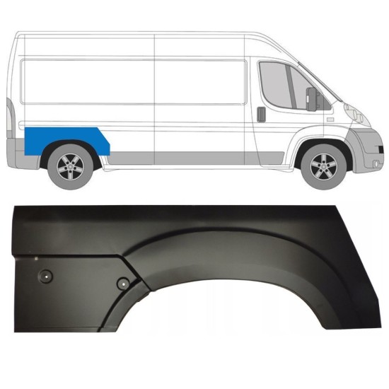 Lem zadného blatníka pre Fiat Ducato 2006-2014 / Pravá 12983