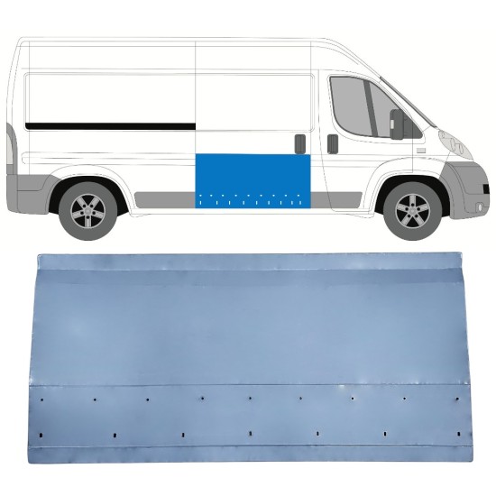Opravný plech posuvných dverí pre Fiat Ducato 2006-2025 / Pravá 14822