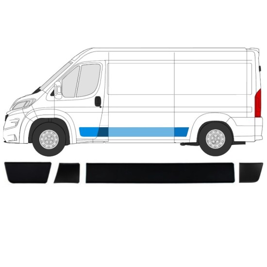 Sada líšt pre Fiat Ducato 2018- / Ľavý / 15040 Sada líšt pre Fiat Ducato 2018- / Ľavý / 15040