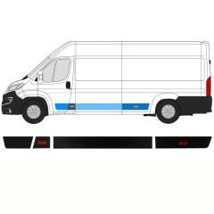 Sada líšt pre Citroen Jumper 2018- / Ľavý / 14424