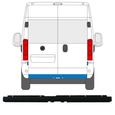 Zadný nárazník s otvorom pre ťažné zariadenie pre Citroen Jumper 2018- 16166