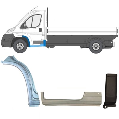 Opravný plech sada pre Fiat Ducato 2006-2026 / Ľavý / 17000