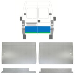 Opravný plech zadných dverí vnútorný + vonkajší pre Peugeot Boxer 1994-2006 / Ľavá+Pravá / Sada 14454