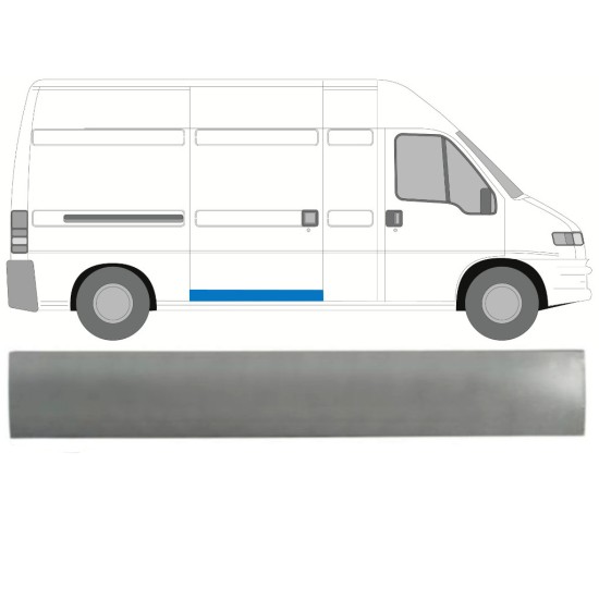Opravný plech posuvných dverí vonkajší pre Fiat Ducato 1994-2006 / Pravá 16169