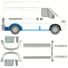Opravný plech prahu + zadného blatníka pre Fiat Ducato 1994-2006 / Sada 11522