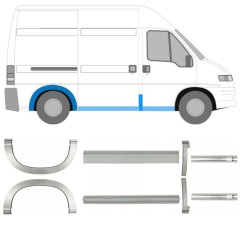 Opravný plech prahu + zadného blatníka pre Citroen Jumper 1994-2006 / Sada 14224