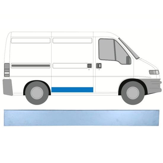 Opravný plech posuvných dverí pre Fiat Ducato 1994-2006 / Pravá 15728